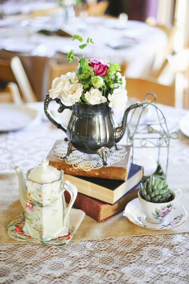 Tea Party Table Ideas
 35 Vintage Teapot and Teacup Wedding Ideas