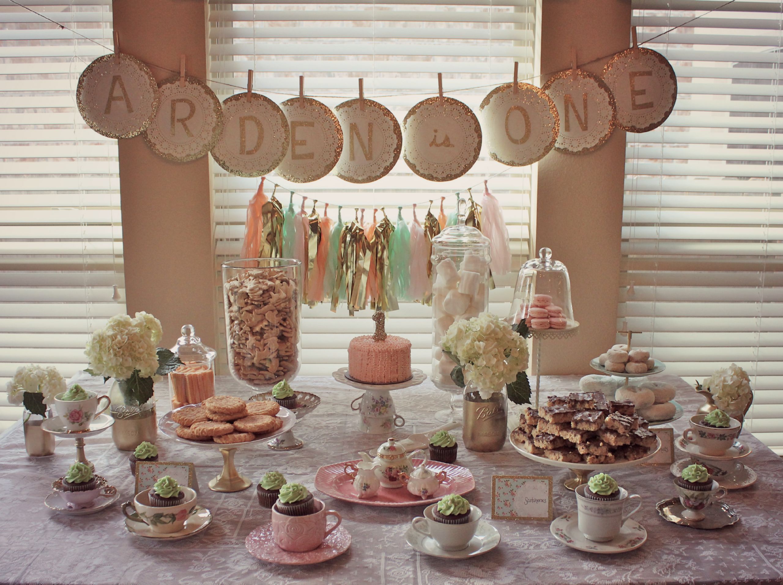 Tea Party Table Ideas
 Arden s Tea Party 1st Birthday Project Nursery
