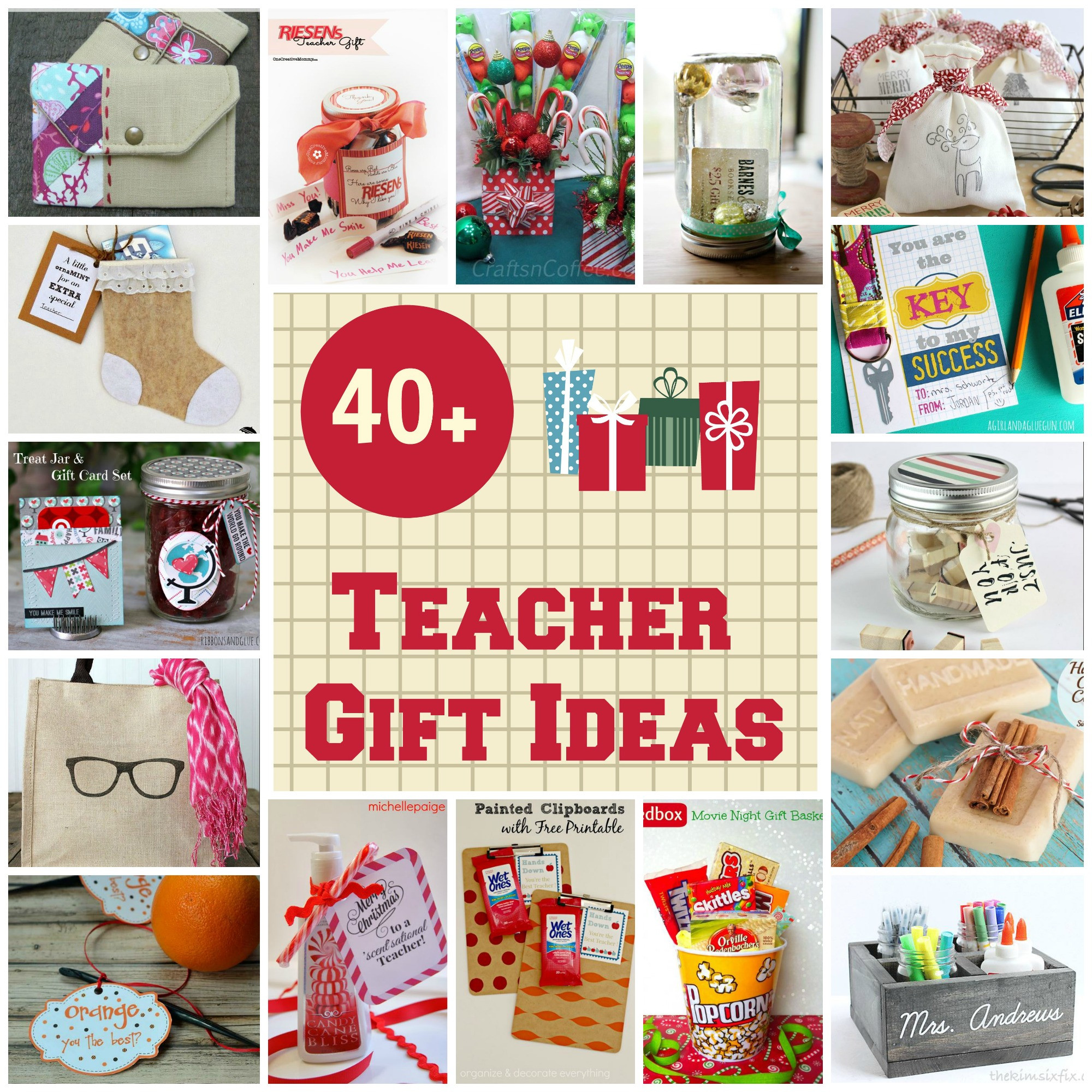 Teacher Birthday Gifts
 40 Christmas Gift Ideas for Teachers Organize and