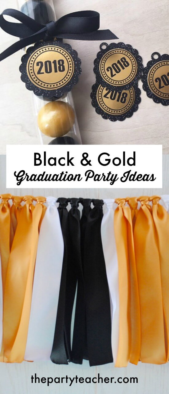 Teacher Graduation Party Ideas
 Easy Black & Gold Graduation Party Decoration Ideas The