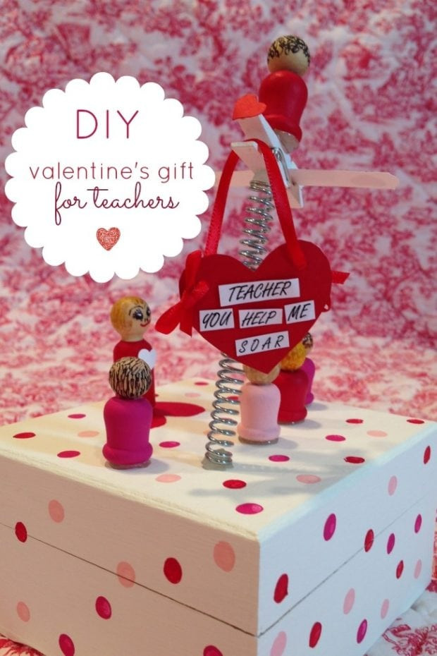 Teacher Valentine Gift Ideas
 A DIY Valentine s Gift for Teacher with Apple Barrel Craft
