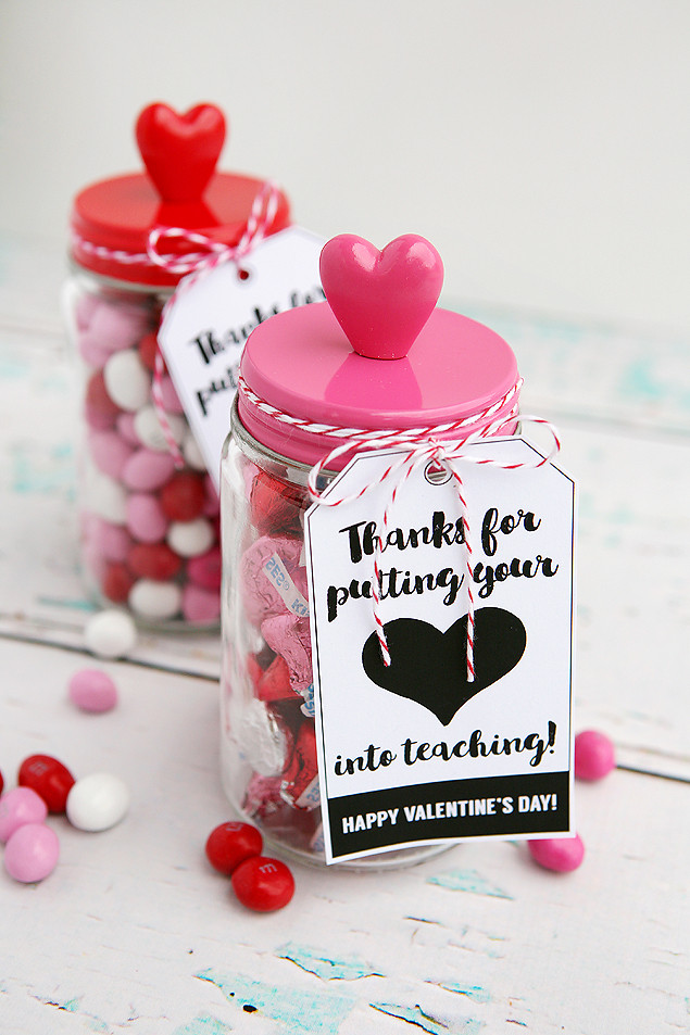 Teacher Valentines Gift Ideas
 Thanks For Putting Your Heart Into Teaching Eighteen25