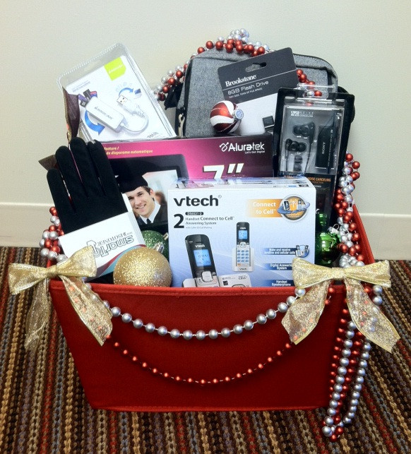 Technology Gift Basket Ideas
 Digital Enthusiast Gift Basket Clever Housewife