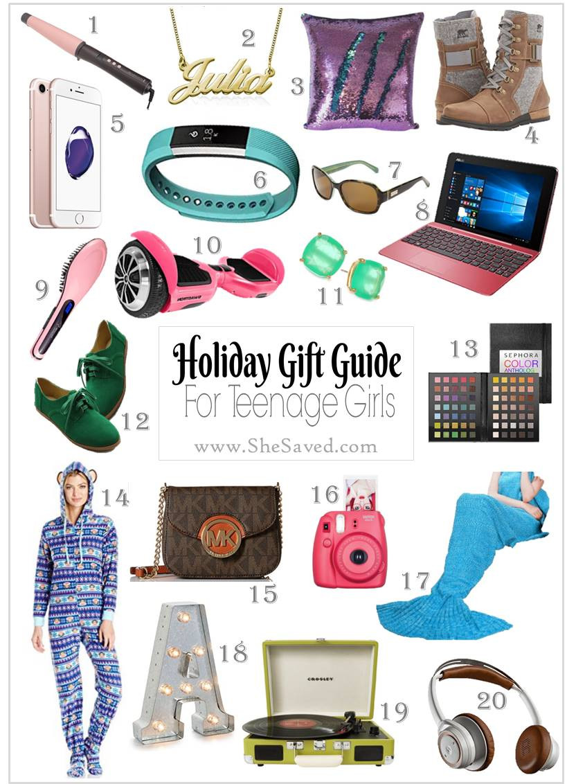 Teen Girls Gift Ideas
 HOLIDAY GIFT GUIDE Gifts for Teen Girls SheSaved
