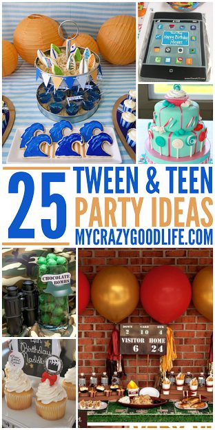 Teenage Boy Birthday Party Ideas
 Tween and Teen Party Ideas My Crazy Good Life