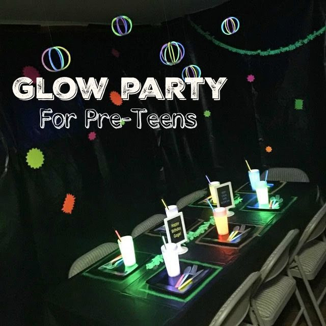 Teenage Boy Birthday Party Ideas
 Glow Party Birthday Party for boys 