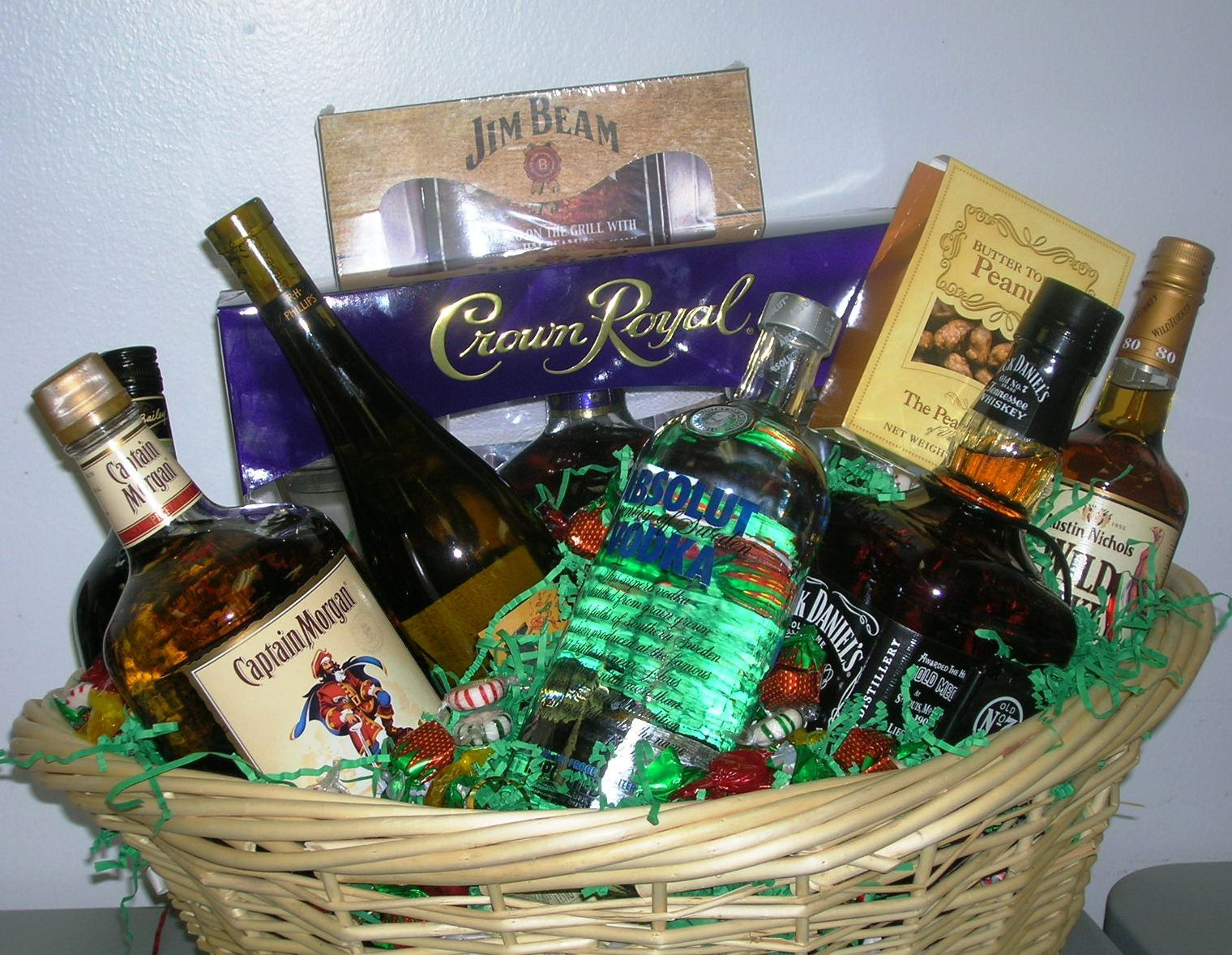 Tequila Gift Basket Ideas
 Liquor CAbinet Basket sold for $250