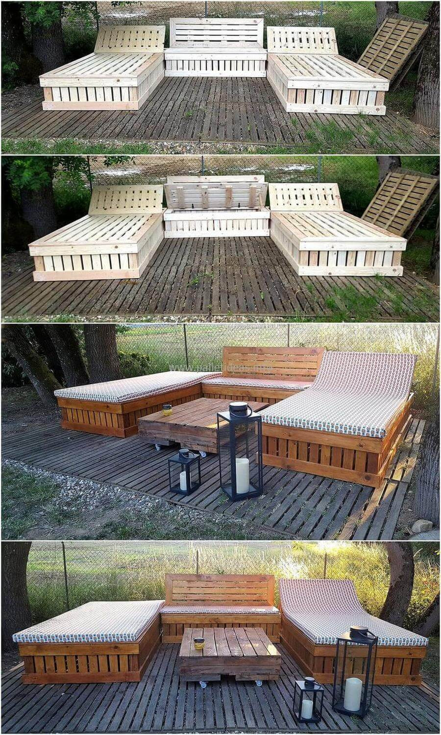Terrace Landscape Diy
 60 DIY Ideas For Wood Pallet Garden Terrace