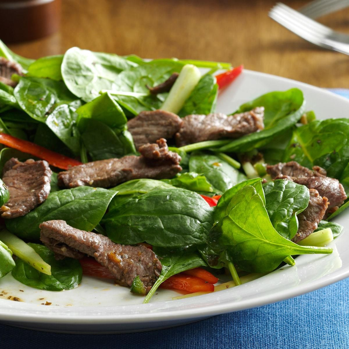 Thai Beef Recipes Main Dish
 Thai Spinach Beef Salad Recipe in 2019