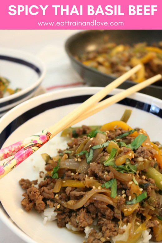 Thai Beef Recipes Main Dish
 Spicy Thai Basil Beef Bowl • Eat Train and Love