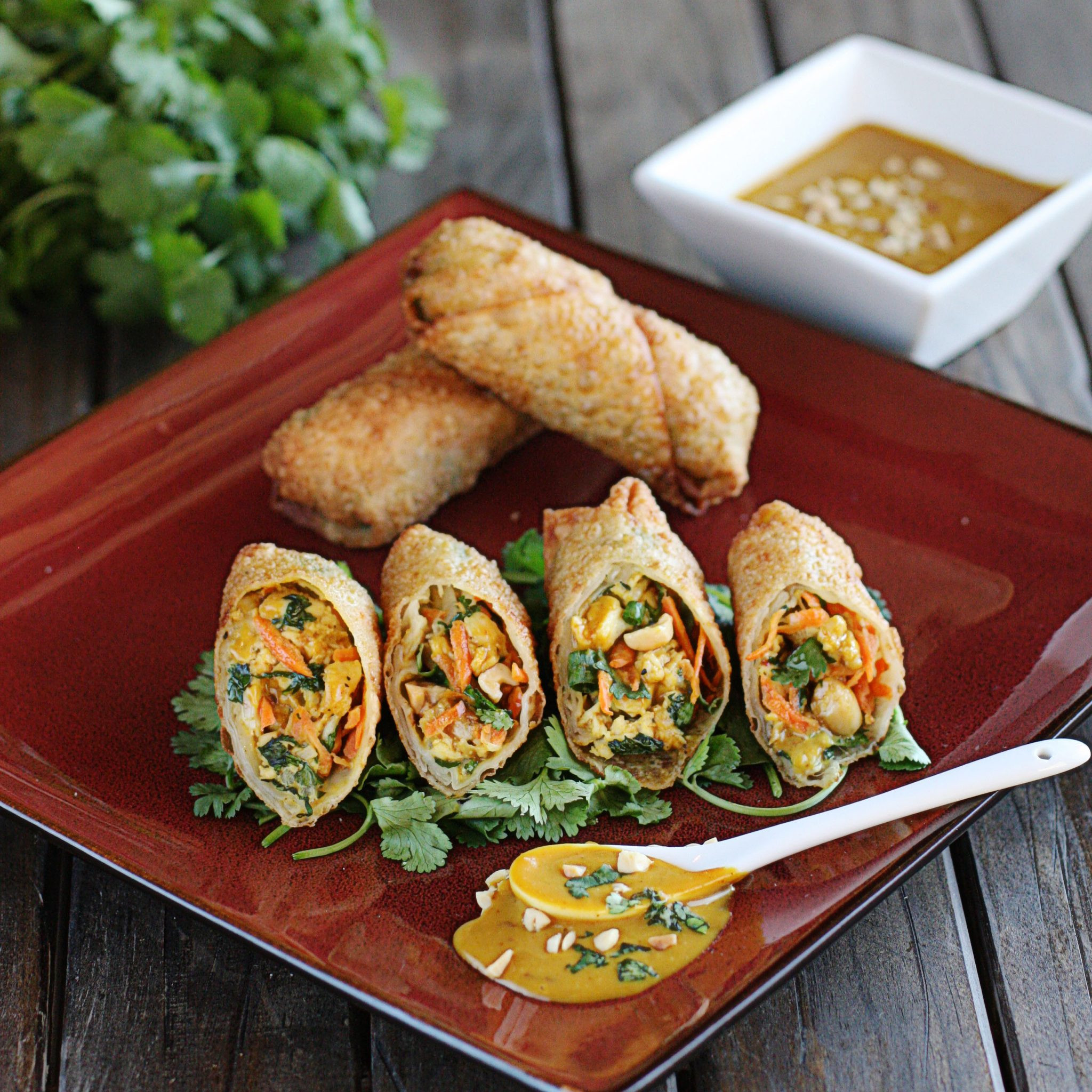 Thai Egg Rolls Recipes
 Thai Peanut and Chicken Egg Rolls The Hopeless Housewife