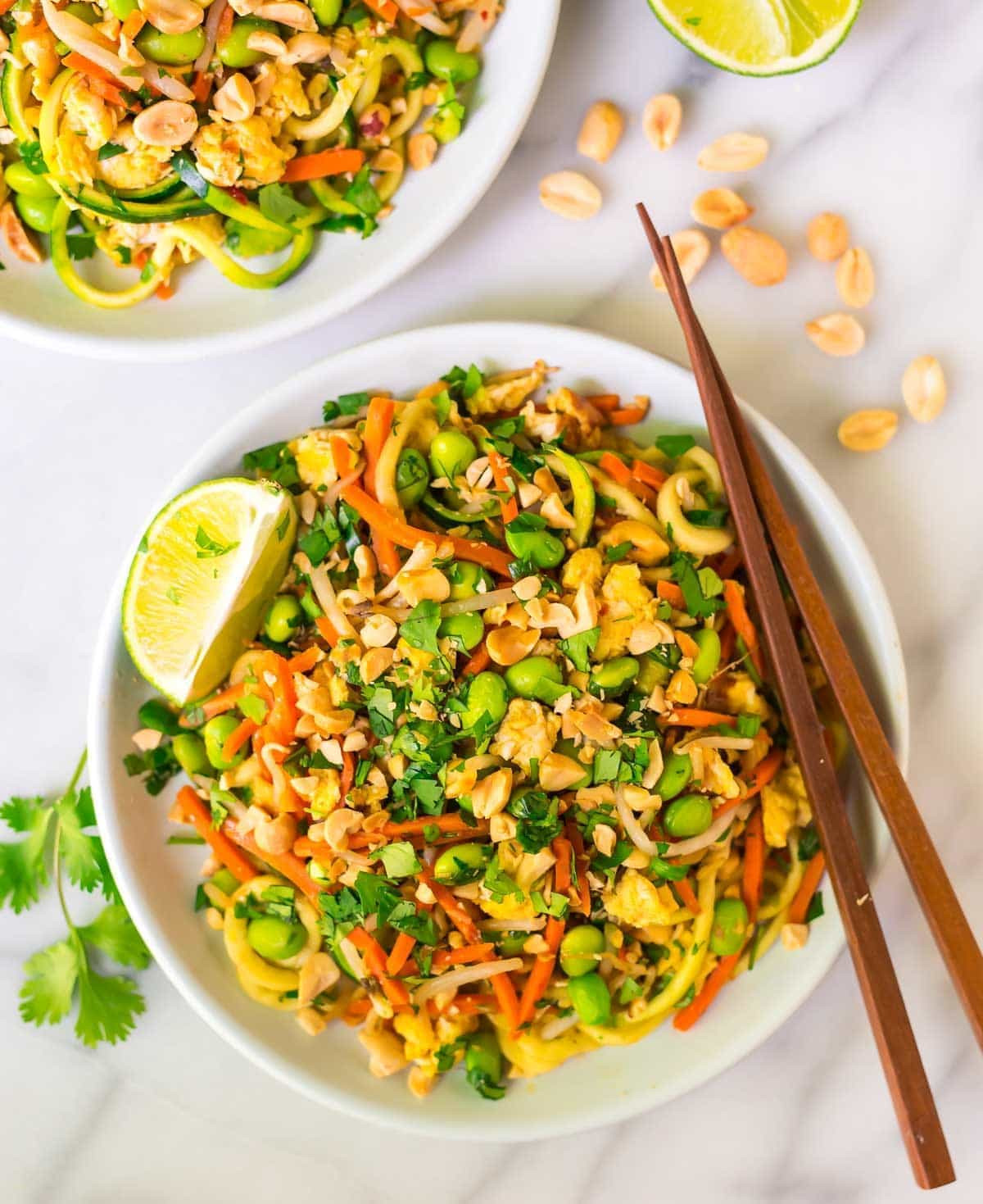 Thai Vegetarian Recipes
 Ve arian Pad Thai with Zoodles
