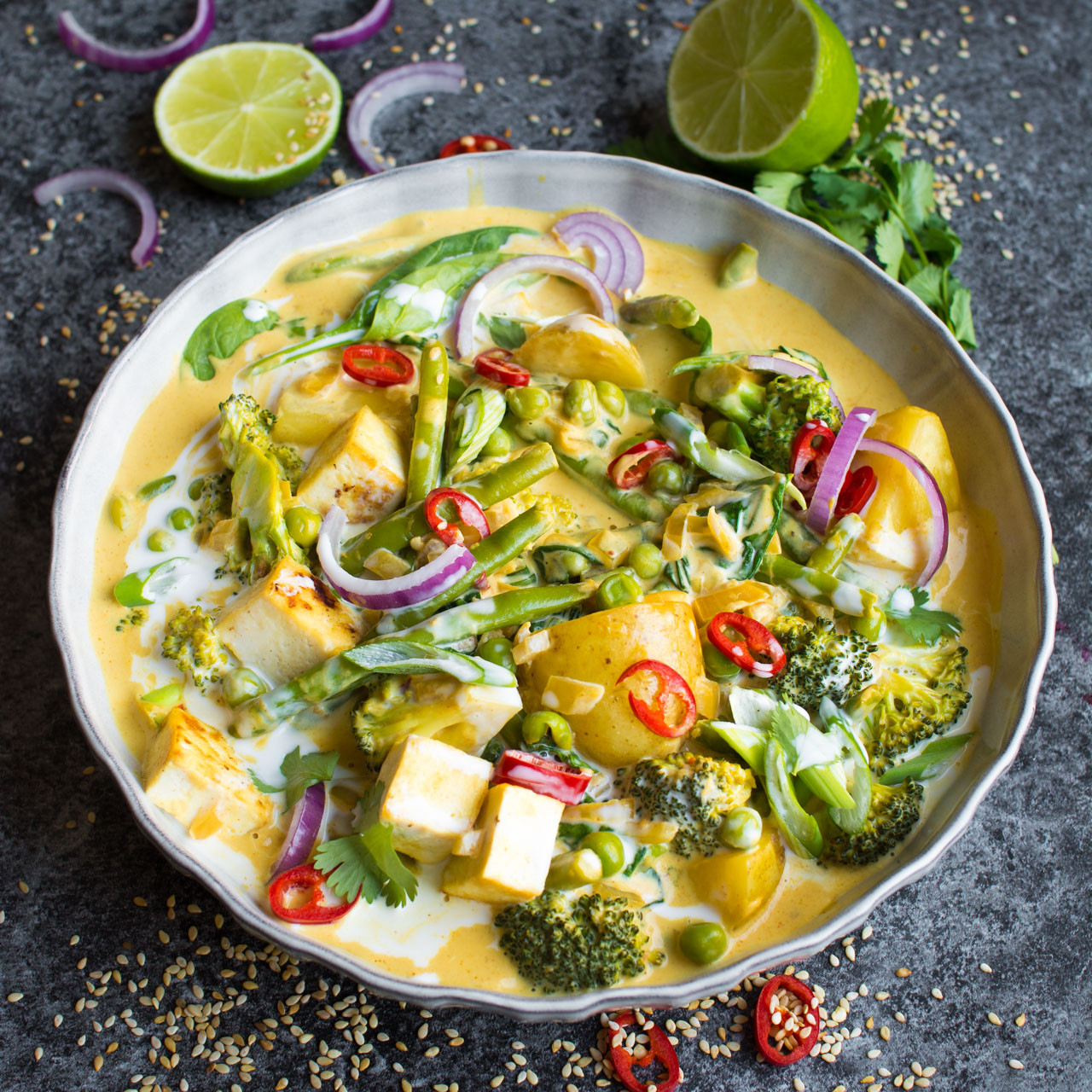 Thai Vegetarian Recipes
 Vegan Red Thai Coconut Curry