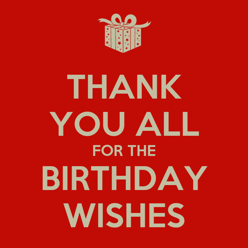 Thank For The Birthday Wishes
 THANK YOU ALL FOR THE BIRTHDAY WISHES Poster ANDO