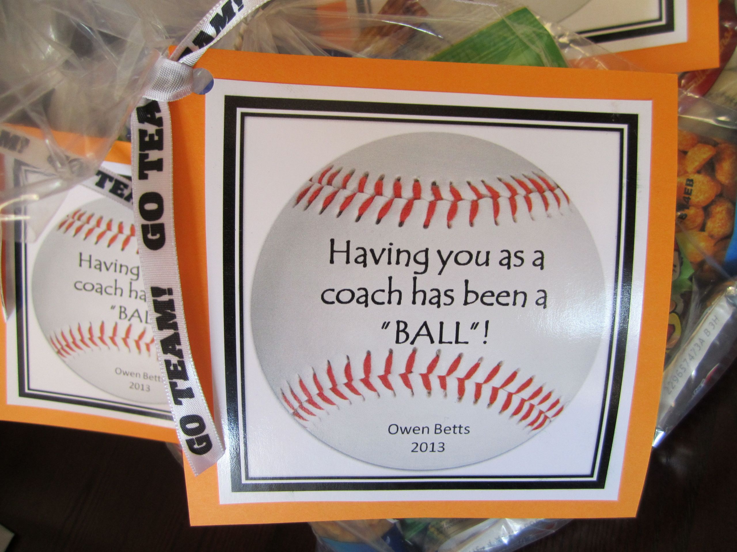 Thank You Coach Gift Ideas
 Baseball Coach Thank You Gift Tag Gift Ideas