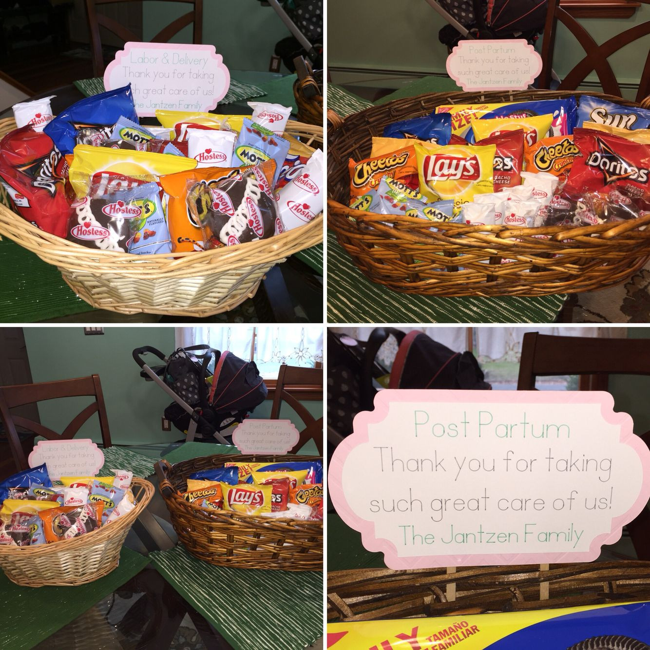 Thank You Delivery Gift Ideas
 Thank you basket for nurses and staff labor and delivery