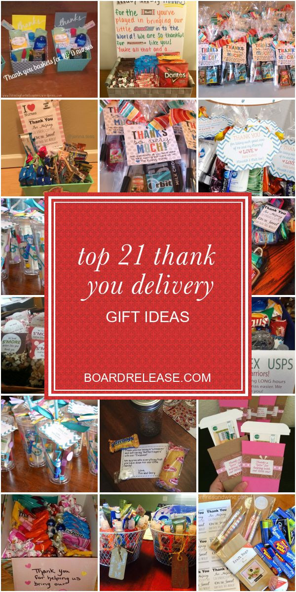 Thank You Delivery Gift Ideas
 Top 21 Thank You Delivery Gift Ideas