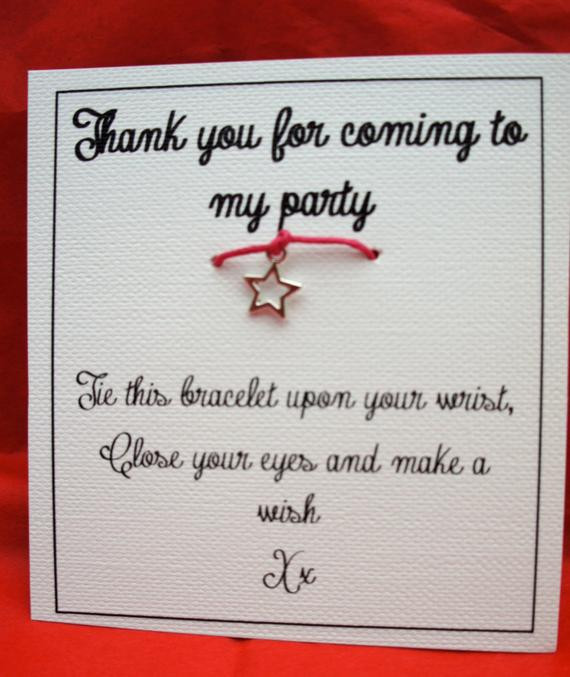 Thank You For Coming To My Party Gift Ideas
 Items similar to Thank You For ing To My Party Favour