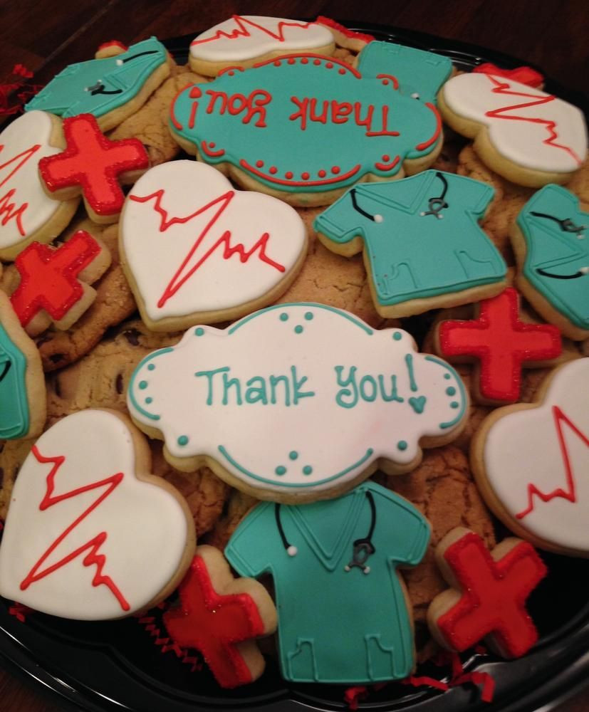 Thank You Gift Ideas For Medical Staff
 Medical Thank You Platter for NICU Nurses Staff Cookie
