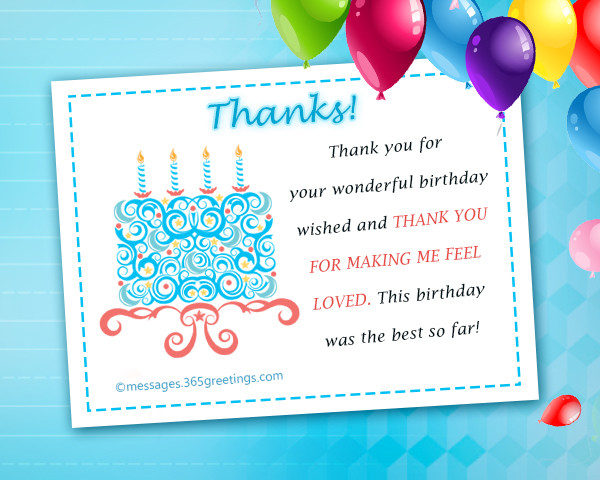 Thank You Message For Birthday Wishes On Facebook
 Thank You Message For Birthday Wishes