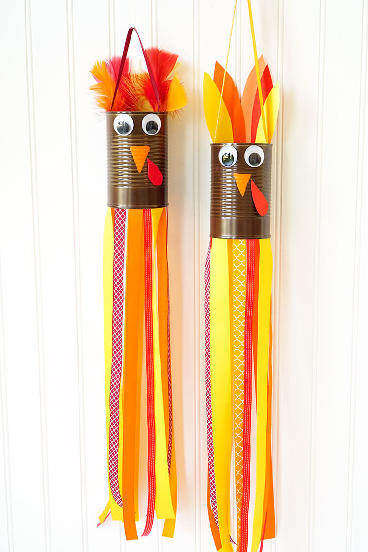 Thanksgiving Art And Craft Ideas For Toddlers
 Thanksgiving Kids Craft Turkey Windsocks Happiness is