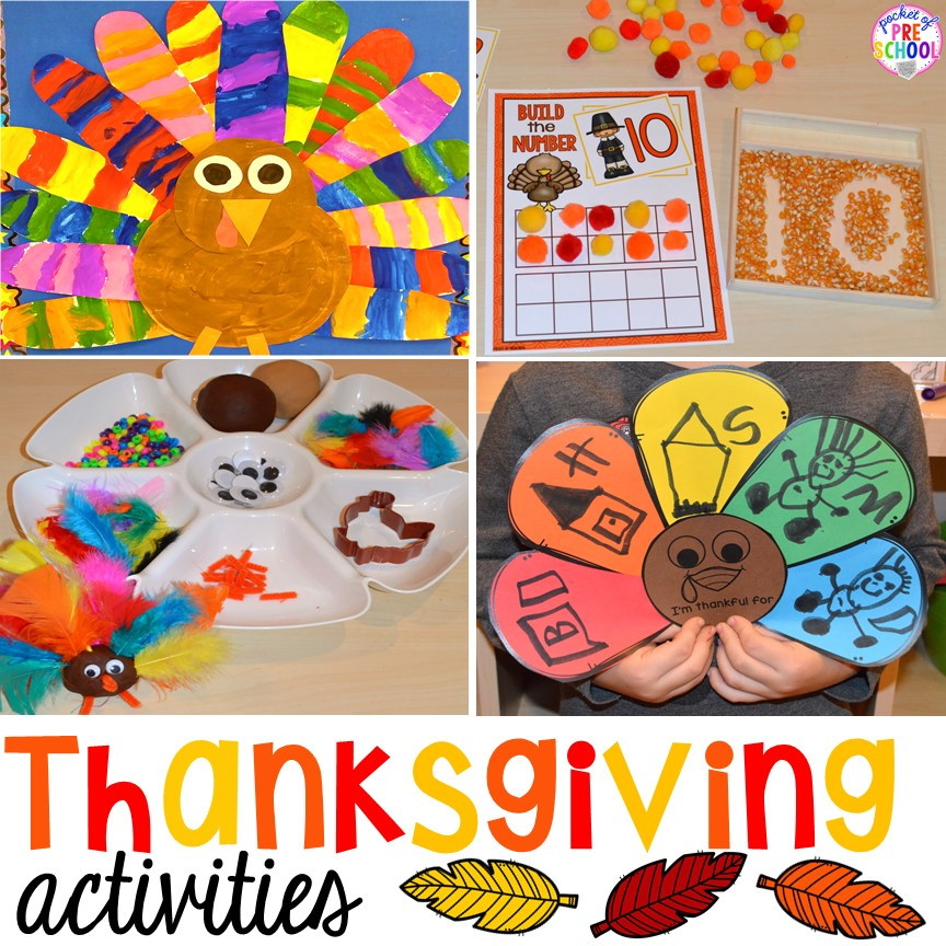Thanksgiving Art For Preschoolers
 Thanksgiving activities and centers for preschool pre k