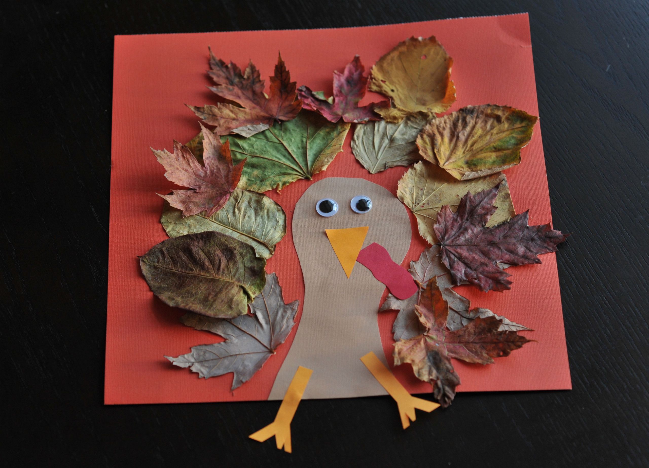 Thanksgiving Art Projects For Toddlers
 Fall Turkey Craft with Leaves