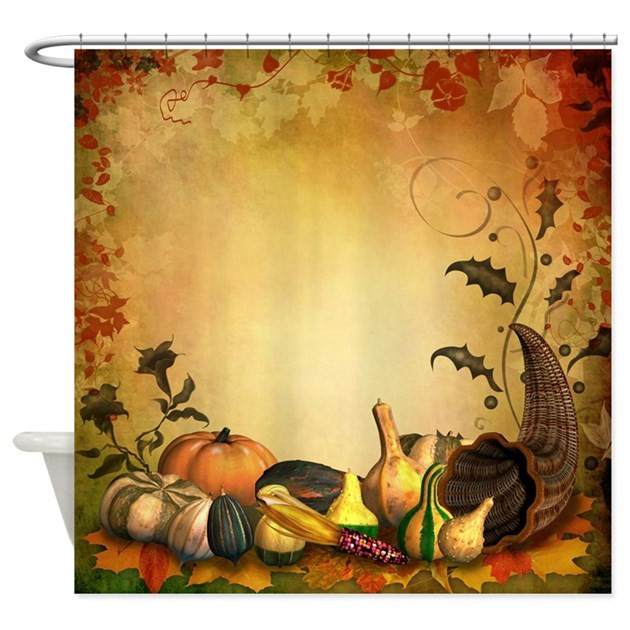 Thanksgiving Bathroom Set
 Thanksgiving Shower Curtain by ShowerCurtainShop