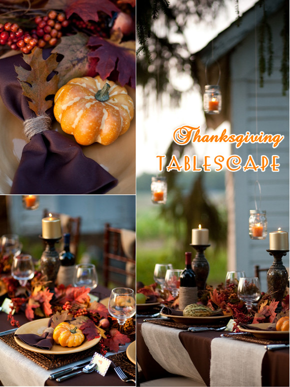 Thanksgiving Dinner Party Ideas
 Thanksgiving Tablescape Ideas