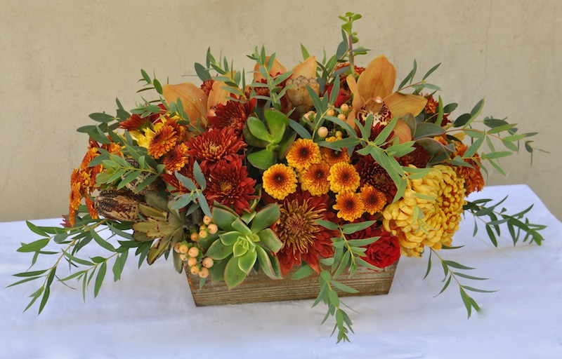 Thanksgiving Flower Arrangement
 Happy Thanksgiving Centerpieces by Flower Duet