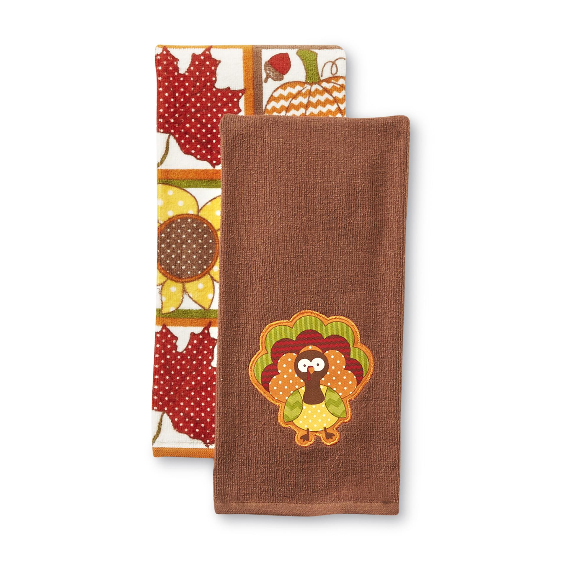 Thanksgiving Kitchen Towels
 Sandra by Sandra Lee 2 Pack Holiday Kitchen Towels