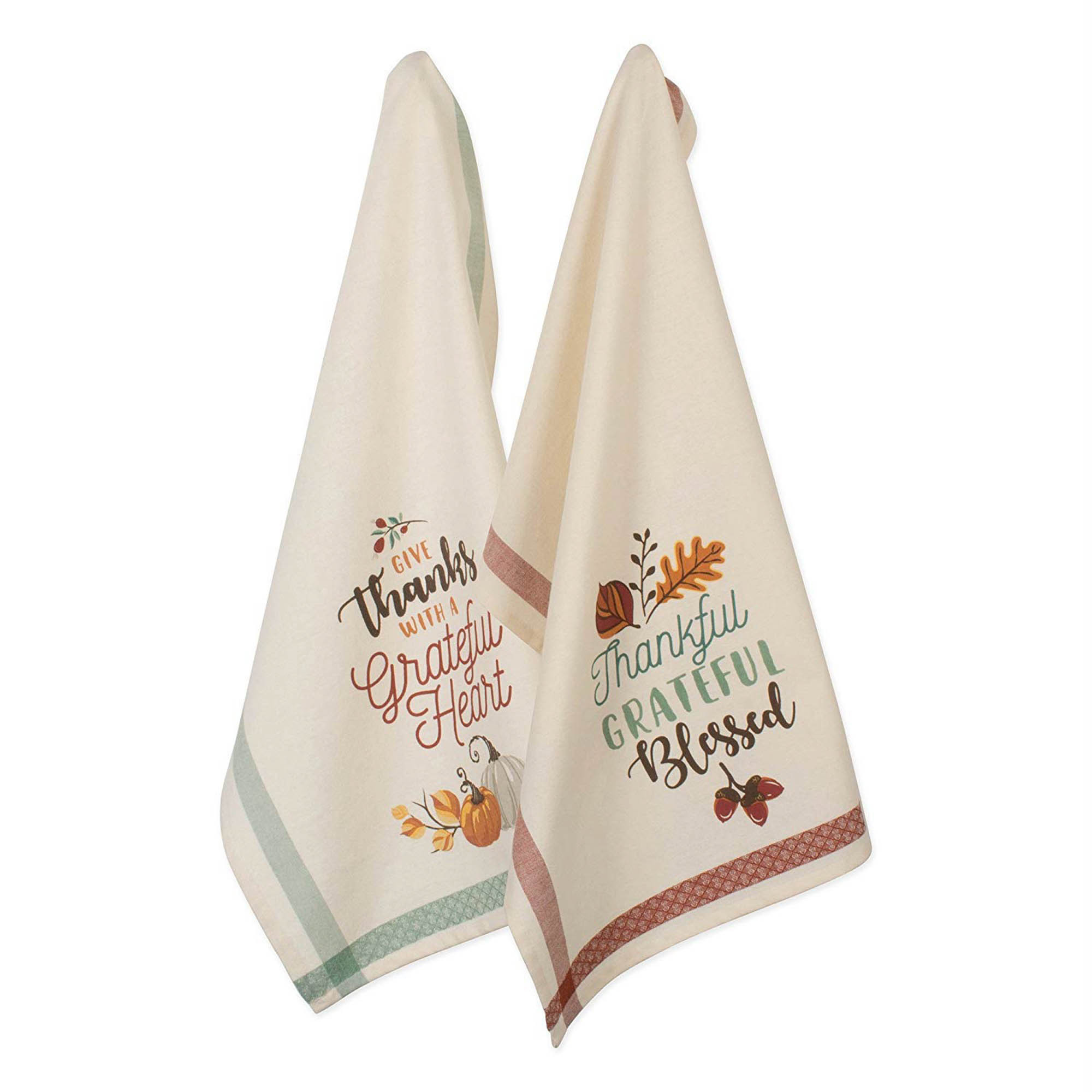 Thanksgiving Kitchen Towels
 DII Cotton Thanksgiving Holiday Dish Decorative Oversized