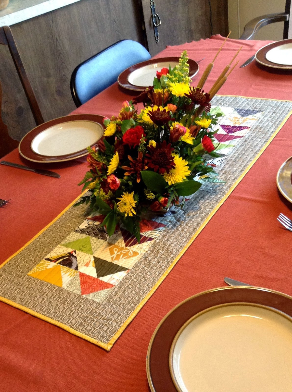 Thanksgiving Table Runners
 peace love quilt Thanksgiving Table Runner