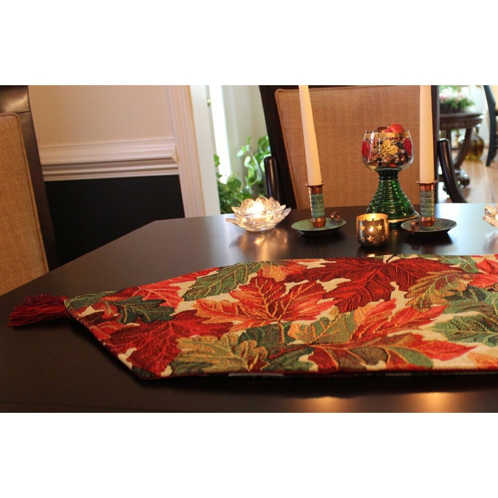 Thanksgiving Table Runners
 Tache Home Fashion Thanksgiving Table Runner & Reviews