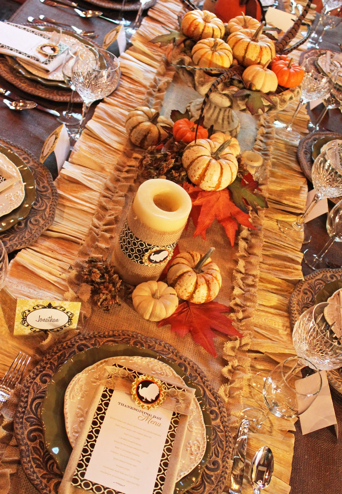 Thanksgiving Table Runners
 Amanda s Parties To Go Tutorial Thanksgiving Burlap