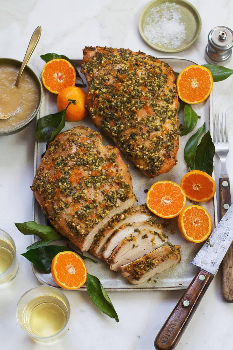 Thanksgiving Turkey Breast Recipe
 Herb Orange Turkey Breast With Roasted Pear Gravy