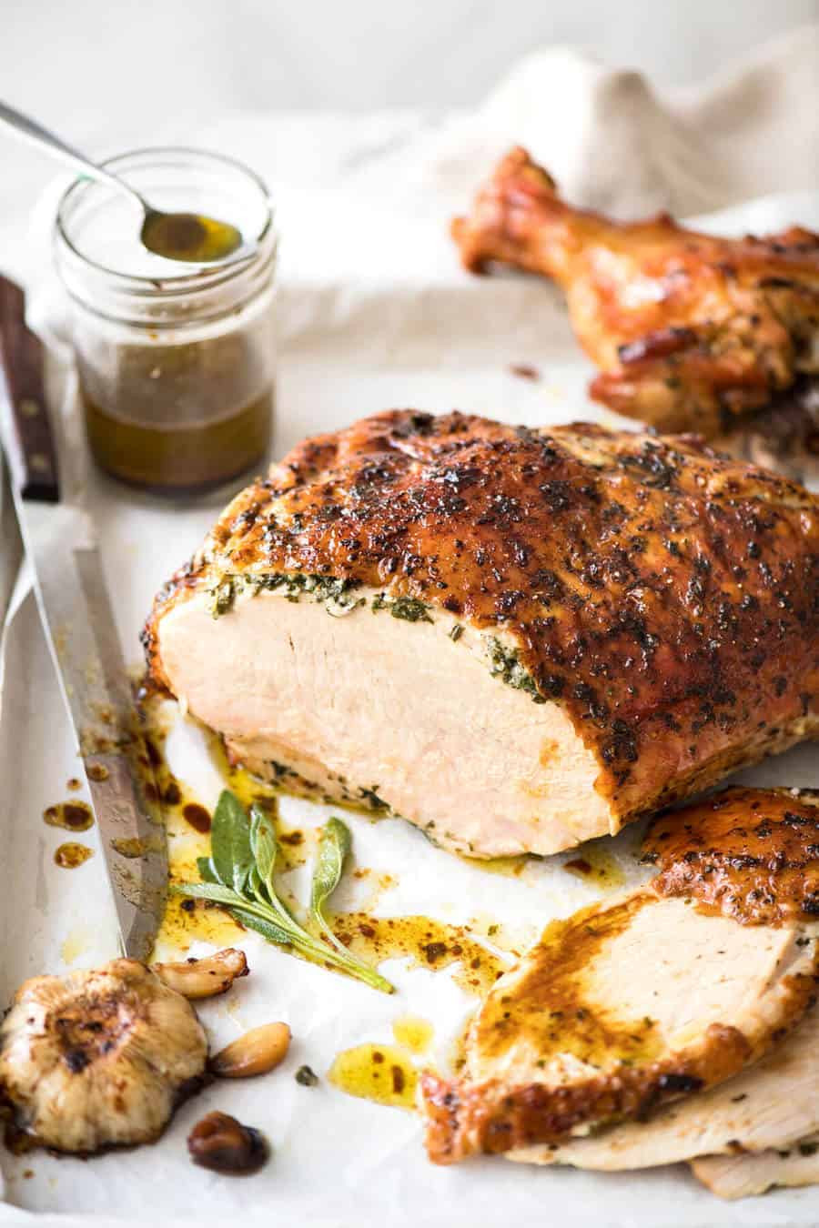 Thanksgiving Turkey Breast Recipe
 Roast Turkey Breast with Garlic Herb Butter