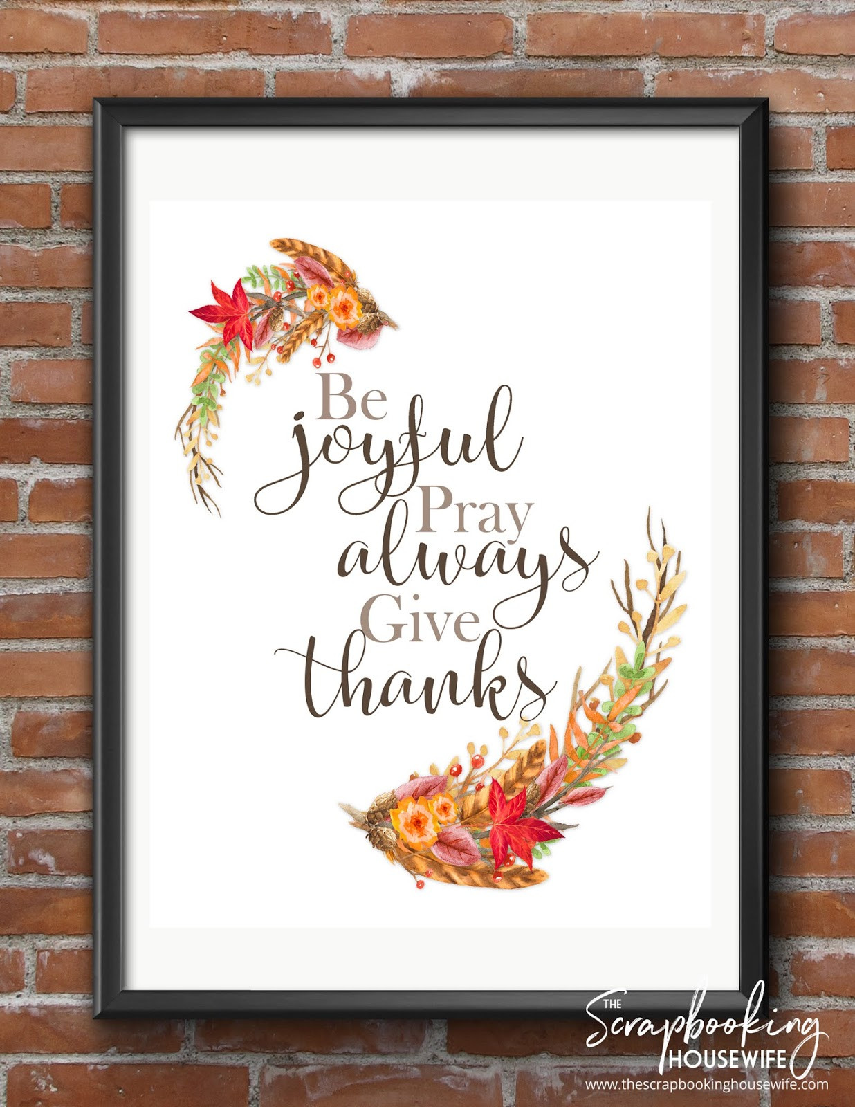 Thanksgiving Wall Art
 Ellabella Designs Free Fall Thanksgiving Wall Art Printables