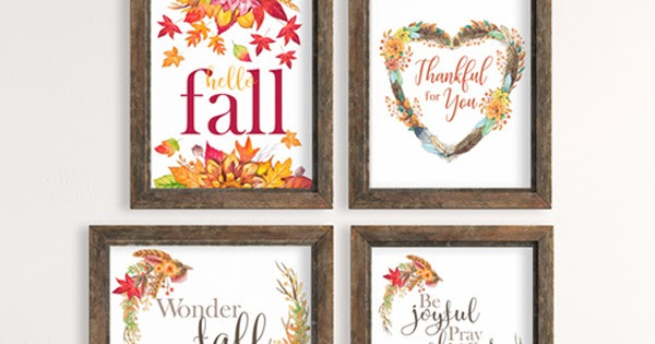 Thanksgiving Wall Art
 Ellabella Designs Free Fall Thanksgiving Wall Art Printables