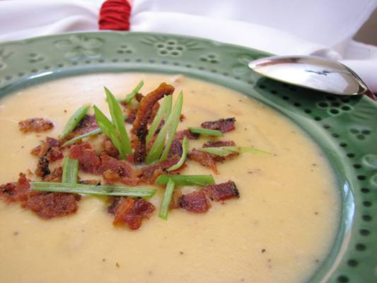 Thick Potato Soup
 Thick and Creamy Potato Bacon Soup Recipe