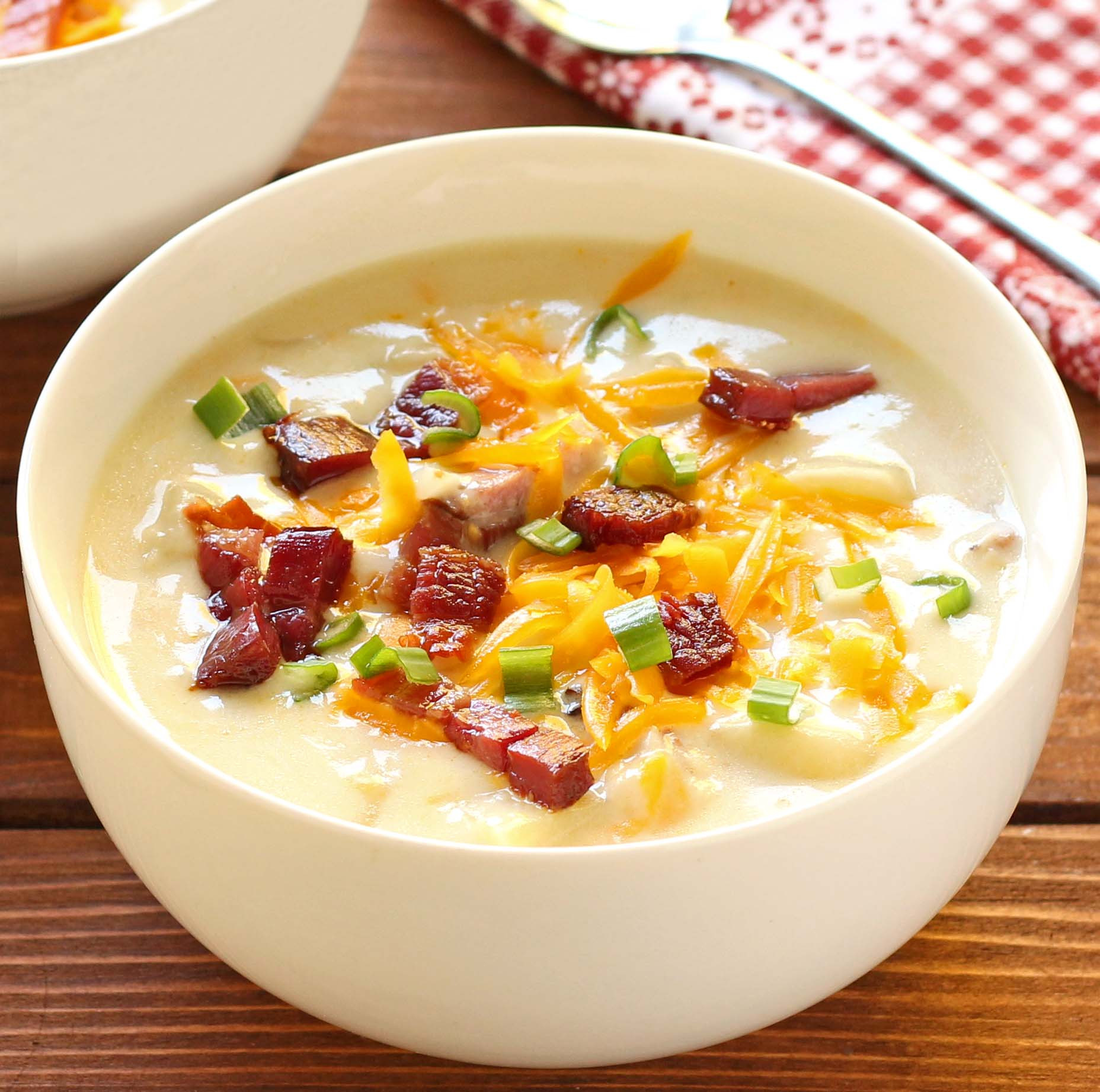 Thick Potato Soup
 Creamy Potato Soup Sugar Apron