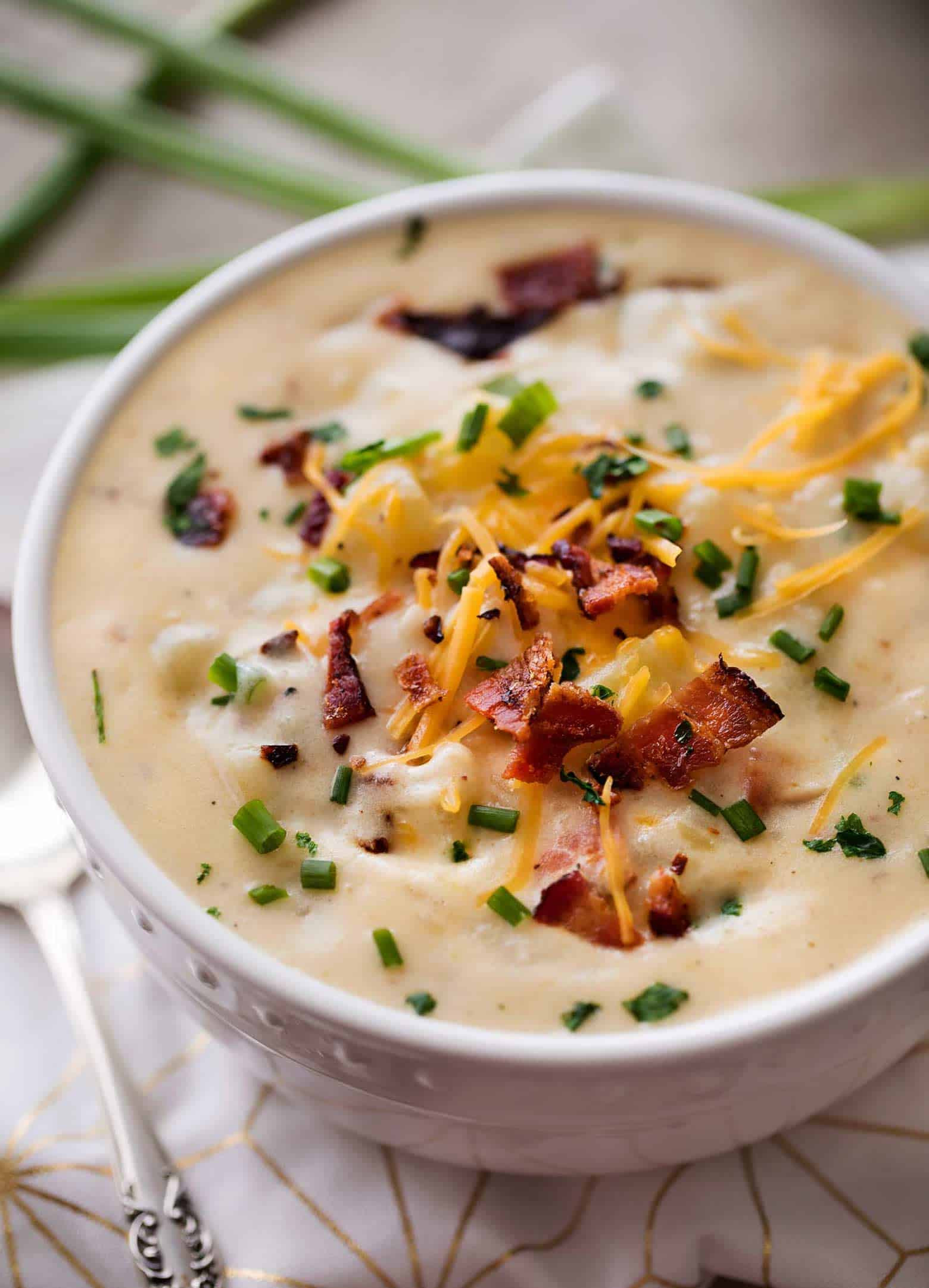 Thick Potato Soup
 Skinny Slow Cooker Potato Soup Cafe Delites