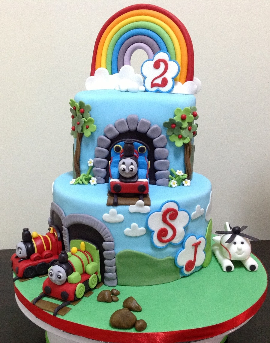 Thomas Train Birthday Cake
 Thomas The Tank Engine 2Nd Birthday Cake CakeCentral