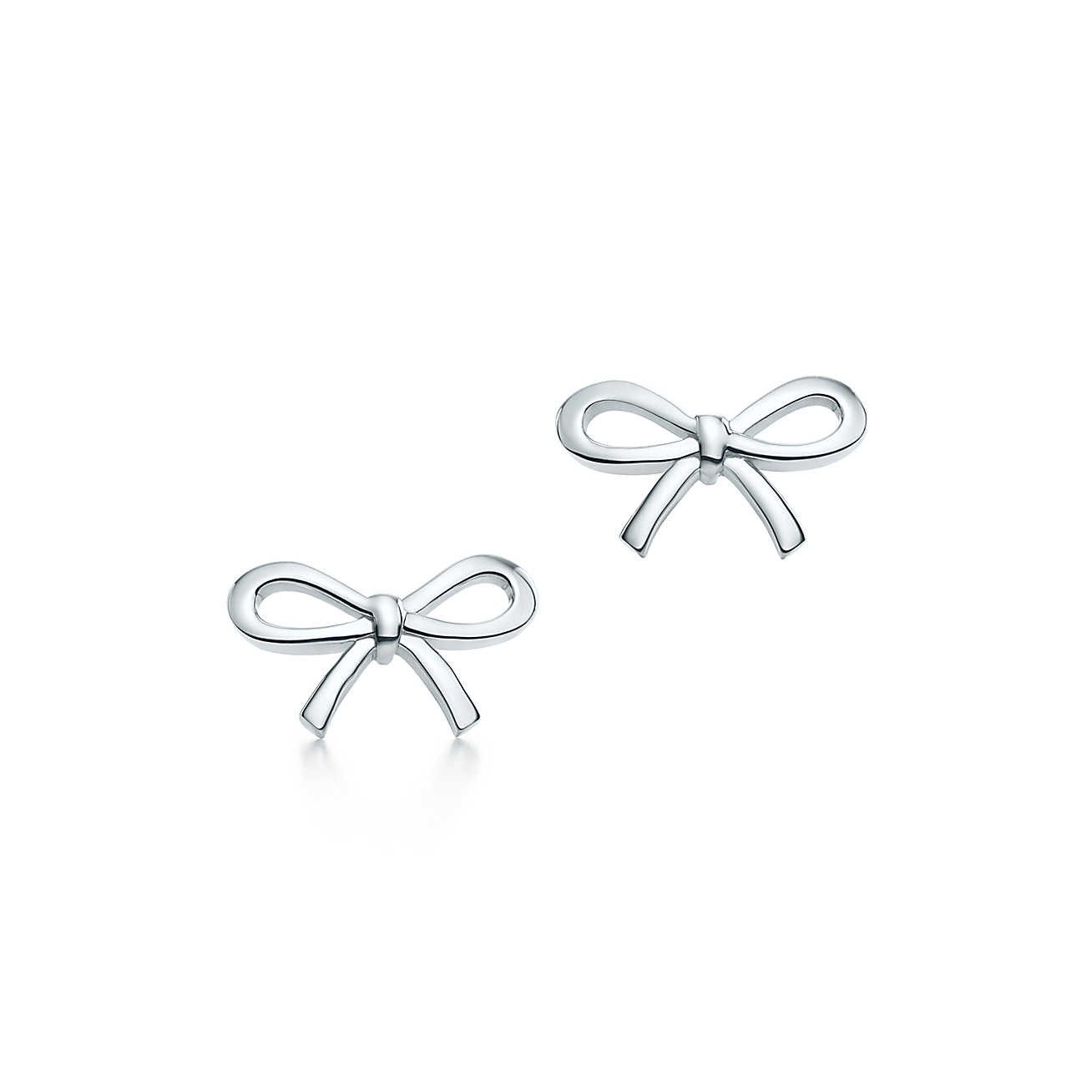 Tiffany Bow Earrings
 Tiffany Bow earrings in sterling silver mini