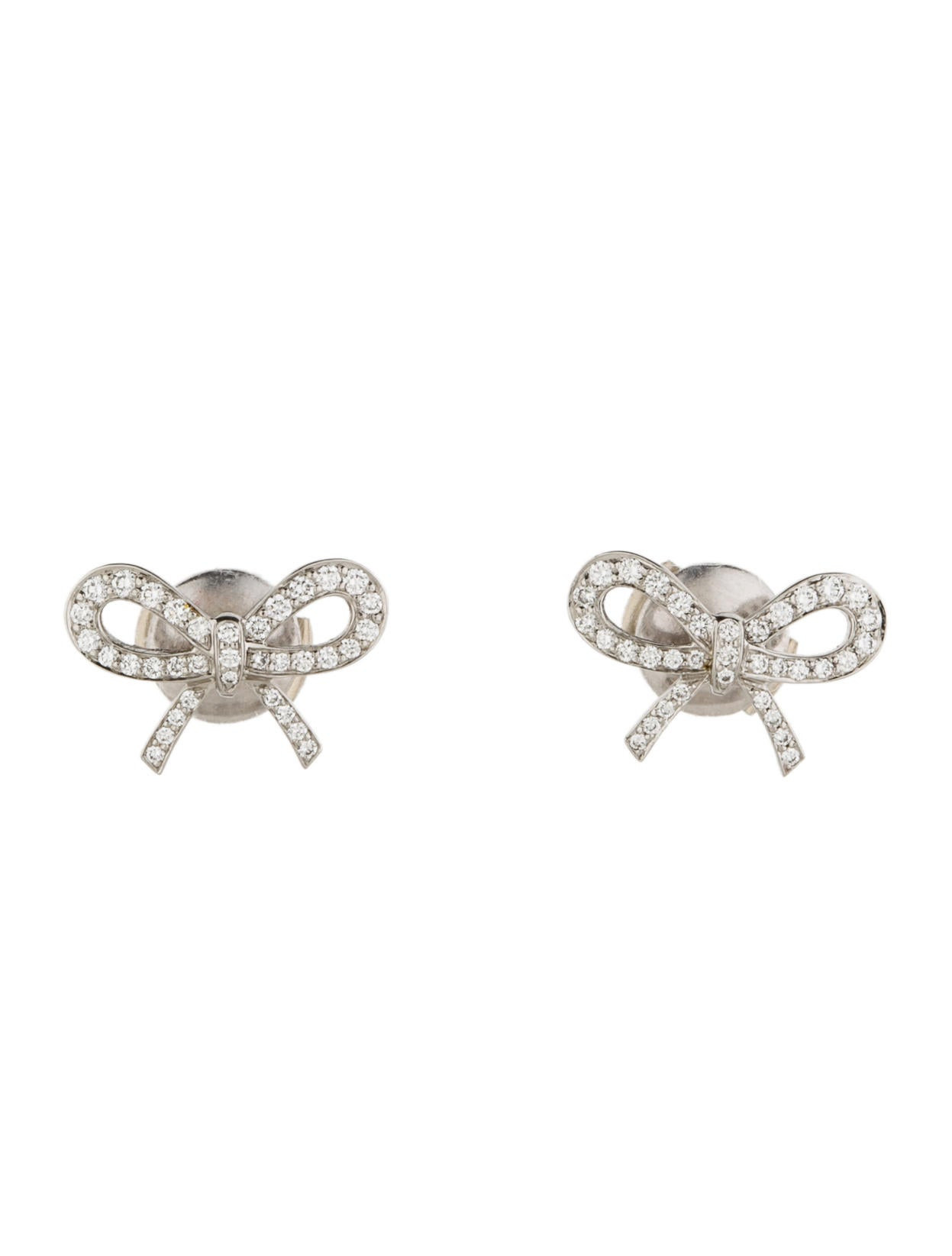Tiffany Bow Earrings
 Tiffany & Co Diamond Bow Earrings Earrings TIF