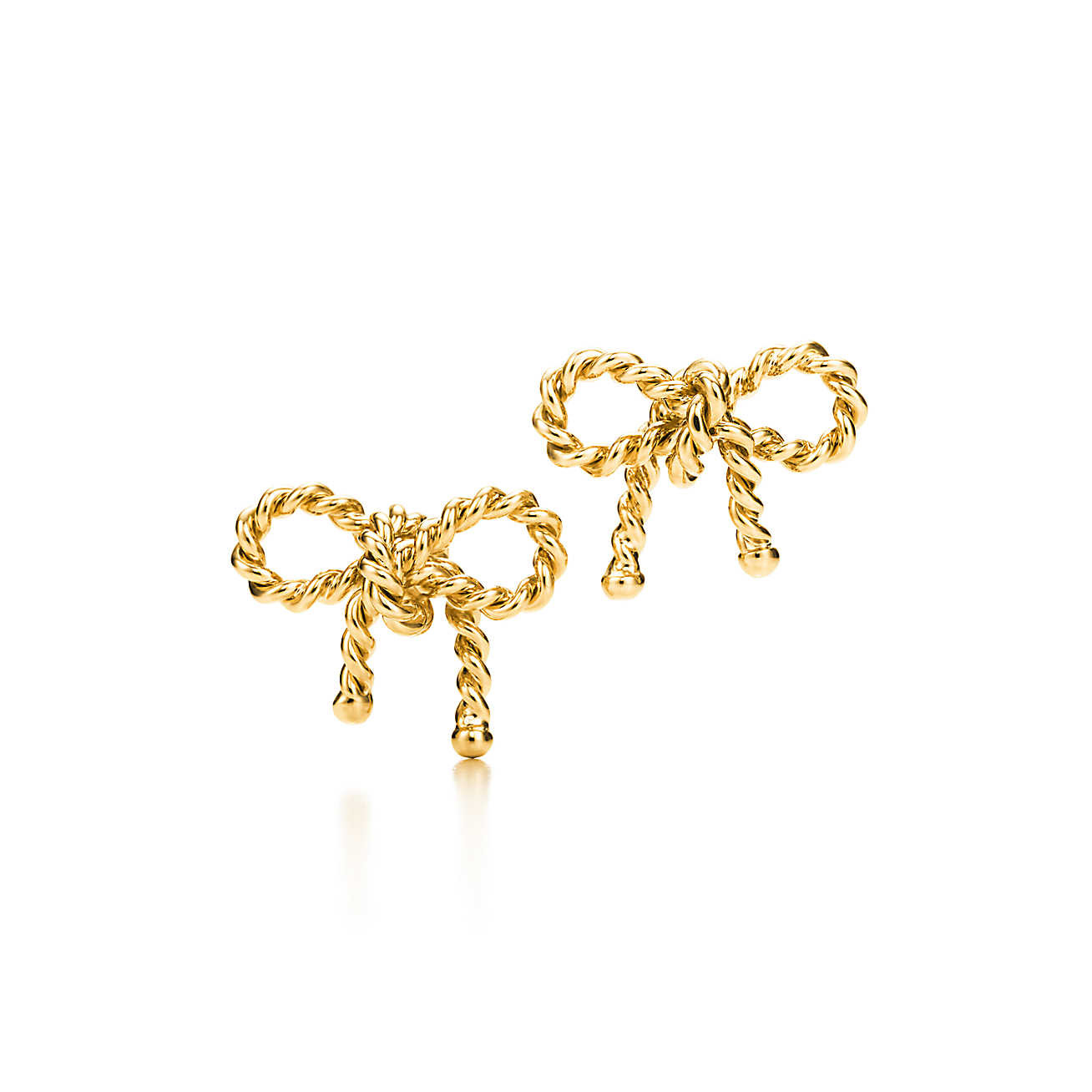 Tiffany Bow Earrings
 Tiffany Twist bow earrings in 18k gold
