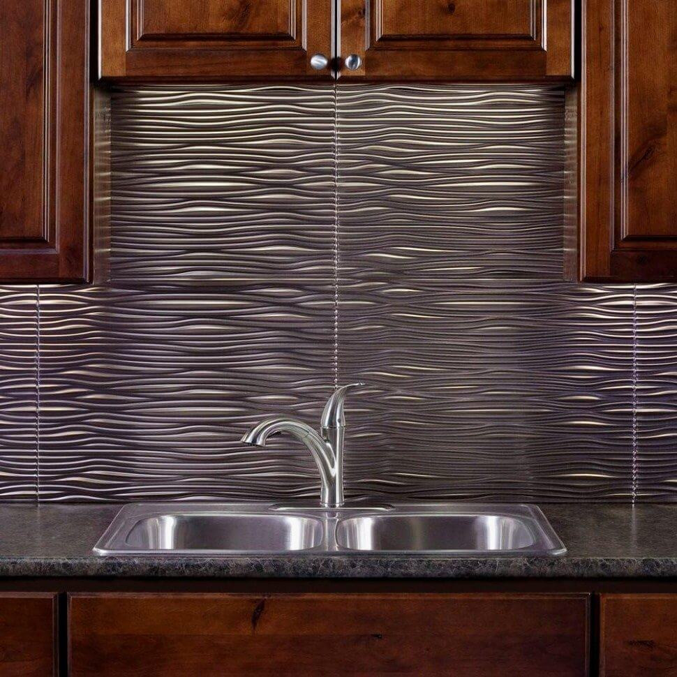 Tile Inserts For Kitchen Backsplash
 DIY Install and Care Metal Tile Backsplash Interior