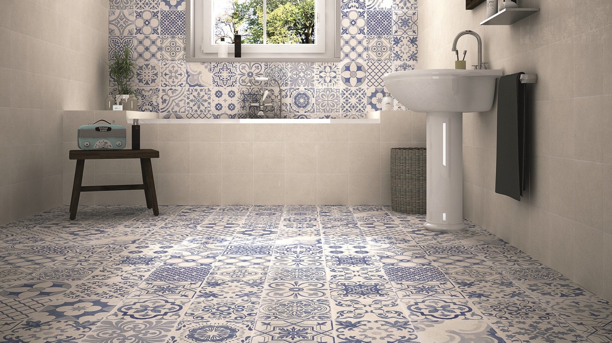 Tiled Bathroom Floors
 Patterned Floor Tiles to Turn Heads Tile Mountain