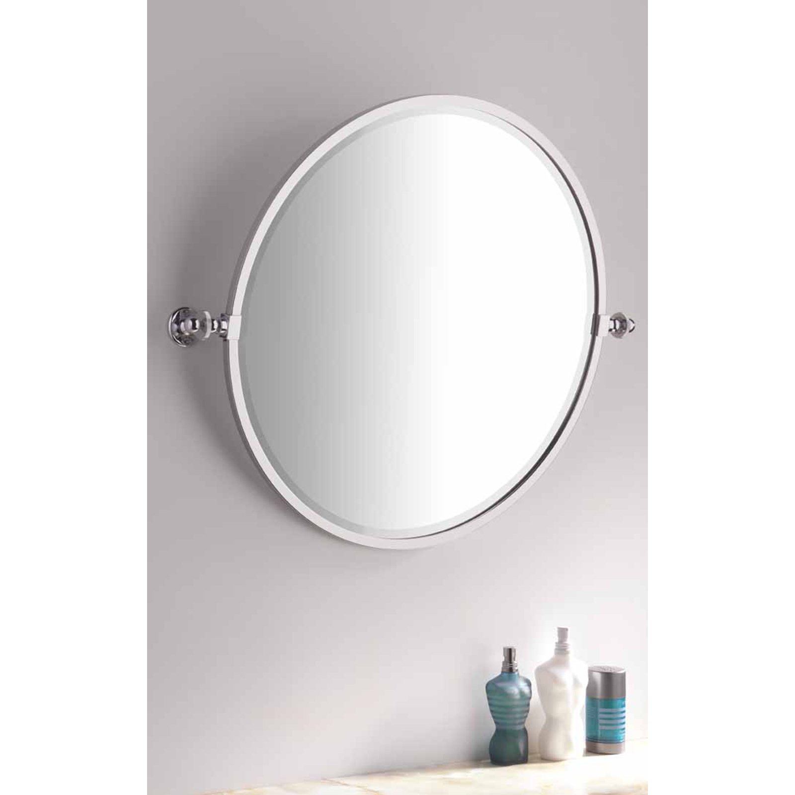 Tilting Bathroom Mirror
 Bathroom Handmade Round Tilting Mirror