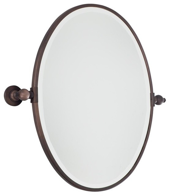 Tilting Bathroom Mirror
 Oval Tilt Bathroom Mirror 3 finishes Bathroom Mirrors
